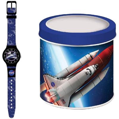Horloge Kinderen NASA NASA - TIN BOX (Ø 33 mm)