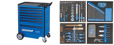 Gedore 2005-TS-147 | gereedschapwagen 2005 0511 + gereedschapset TS 147 | 147 delig - 2980282