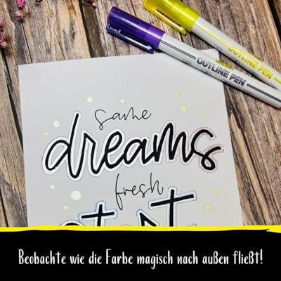 Viltstift online outline assorti doos à 6 stuks