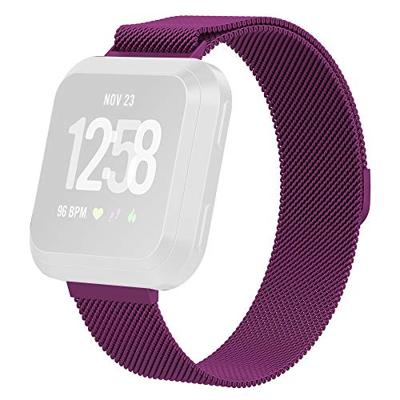 Fitbit Versa 1 / 2 & Lite milanese bandje - Maat: Small - Paars Fitbit Versa 1 / 2 & Lite milanese bandje - Maat: Small - Paars