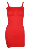 J&C strapless corrigerende onderjurk - Onderjurk met afneembandjes - Shapewear - S - Rood- Corrigerend ondergoed - thumbnail