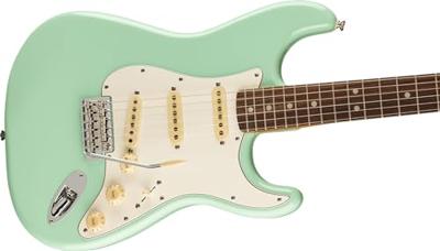 Fender Vintera II 70s Stratocaster RW Surf Green elektrische gitaar met deluxe gigbag