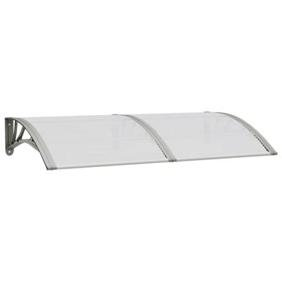 VidaXL Deurluifel 150x75 cm polycarbonaat grijs