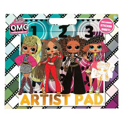 L.O.L. artist pad kleurboek met stickervel