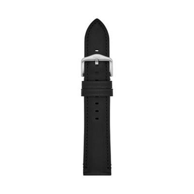 Horlogeband Fossil S221499 Leder Zwart 22mm Horlogeband Fossil S221499 Leder Zwart 22mm