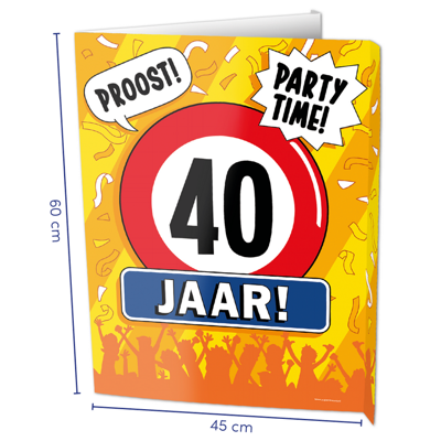 Paperdreams Window signs - 40 jaar