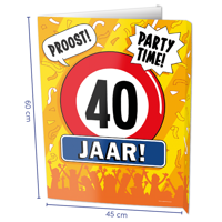 Paperdreams Window signs - 40 jaar - thumbnail
