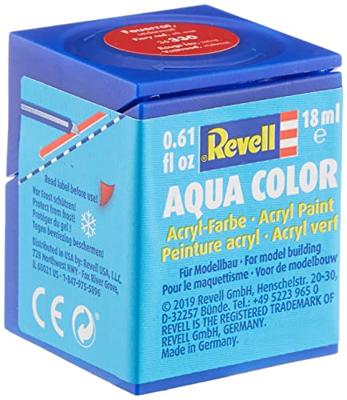 Revell 36330 Aqua Color verf Vuurrood (zijdeglans) Kleurcode: 330 RAL-kleurcode: 3000 Doos 18 ml Revell 36330 Aqua Color verf Vuurrood (zijdeglans) Kleurcode: 330 RAL-kleurcode: 3000 Doos 18 ml