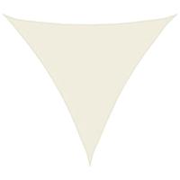 Zonnescherm driehoekig 4,5x4,5x4,5 m oxford stof crmekleurig - thumbnail