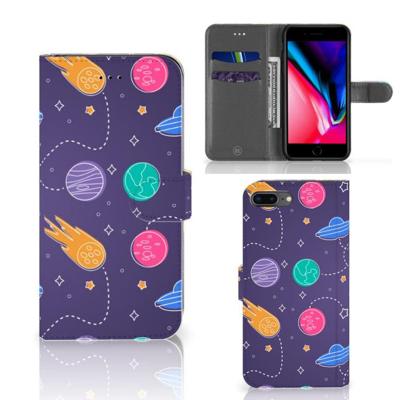 Apple iPhone 7 Plus | 8 Plus | Wallet Case | met Pasjes | Space