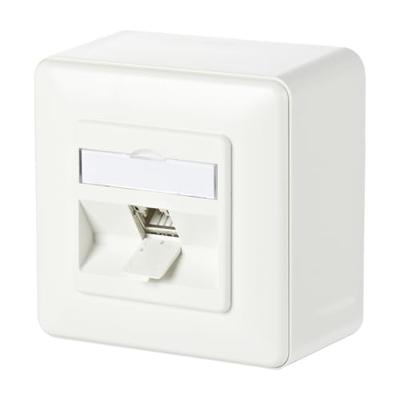 Metz Connect 130B11D10002-E Netwerkdoos Opbouw (op muur) CAT 6A 1 poort Zuiver wit Metz Connect 130B11D10002-E Netwerkdoos Opbouw (op muur) CAT 6A 1 poort Zuiver wit