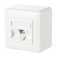 Metz Connect 130B11D10002-E Netwerkdoos Opbouw (op muur) CAT 6A 1 poort Zuiver wit - thumbnail