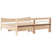 Bedframe met hoofdbord massief grenenhout 180x200 cm - thumbnail