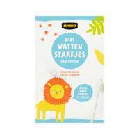 Jumbo Baby Wattenstaafjes van Papier 72 Stuks - thumbnail