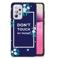Samsung Galaxy A33 5G | Telefoon Hoesje | Flowers Blue DTMP - thumbnail