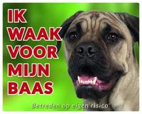 Bullmastiff Waakbord - thumbnail