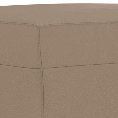 4-delige Loungeset met kussens kunstleer cappuccino