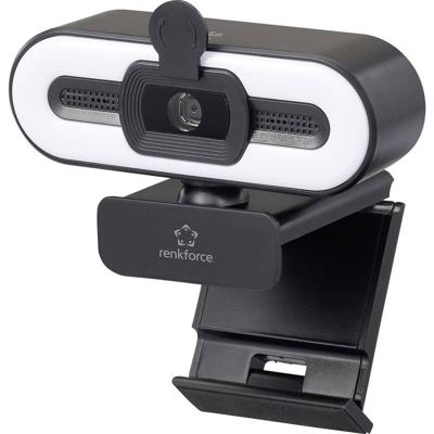 Renkforce RF-WC-190 Webcam 2592 x 1944 Pixel Klemhouder, Schroefdraad voor statief, Microfoon