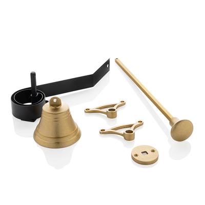 De Oude Deurklink Trekbel messing getrommeld De Oude Deurklink Trekbel messing getrommeld