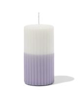 HEMA Stompkaars ⌀7x13cm ribbel ivoor-lila (lila) - thumbnail
