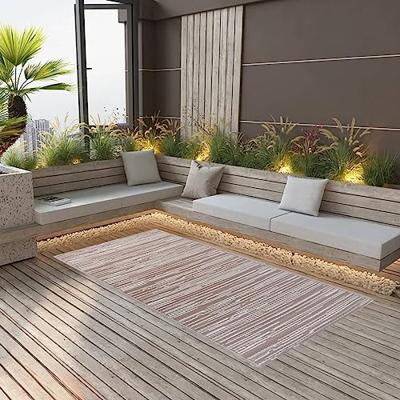 VidaXL Buitenkleed arakil 120x180 cm pp bruin VidaXL Buitenkleed arakil 120x180 cm pp bruin