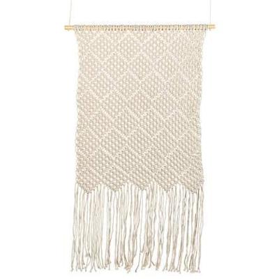 Beliani - OKARA - Wanddecoratie - Beige - Katoen Beliani - OKARA - Wanddecoratie - Beige - Katoen