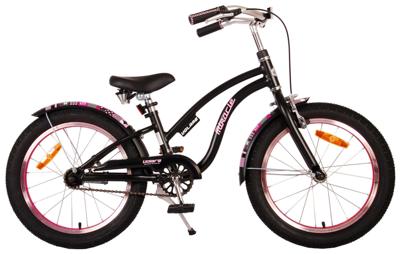 Volare miracle cruiser kinderfiets - meisjes - 18 inch - mat zwart - prime collection