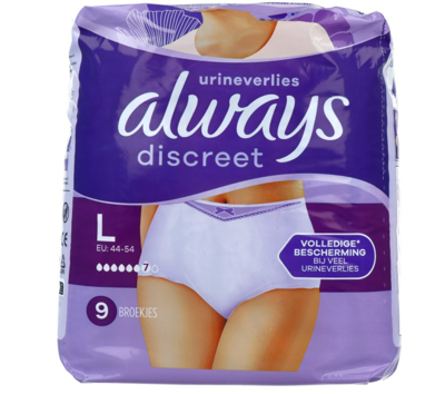 Always Discreet Underwear 6 Large Always Discreet Underwear 6 Large