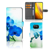 Xiaomi Poco X3 | Poco X3 Pro Hoesje Orchidee Blauw - Cadeau voor je Moeder - thumbnail