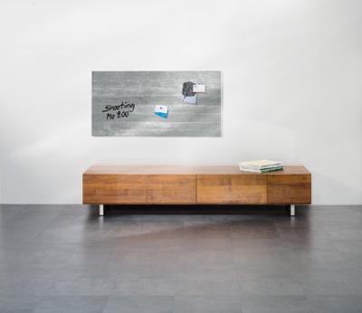 Sigel SI-GL148 Glasmagneetbord Artverum 910x460x15mm Betondesign - thumbnail