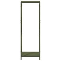 Brandhoutrek 34x25x100 cm koudgewalst staal olijfgroen - thumbnail