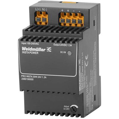 Weidmüller 2580190000 Schakelnetvoeding 24 V/DC 1.3 A 30 W Inhoud 1 stuk(s)