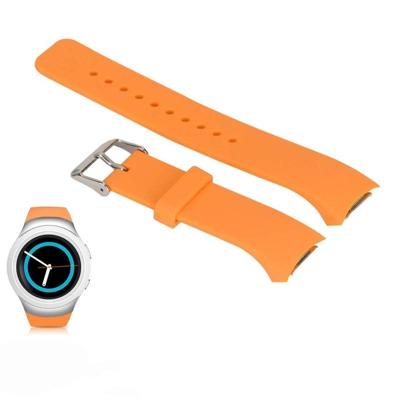 Effen kleur polsband horloge band voor Galaxy Gear S2 R720 (oranje)