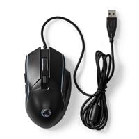 Nedis Gaming Muis | Bedraad | 800 / 1200 / 2400 / 3200 / 4800 / 7200 dpi | Instelbare DPI | Aantal knoppen: 6 | Programmeerbare knoppen | Rechtshandig - thumbnail