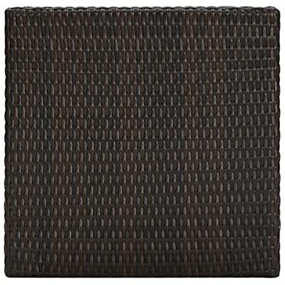 Tuinbartafel 60,5x60,5x110,5 cm poly rattan bruin Tuinbartafel 60,5x60,5x110,5 cm poly rattan bruin