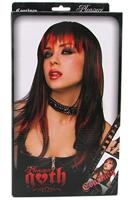 Courtney Pruik - Zwart / Rood - thumbnail