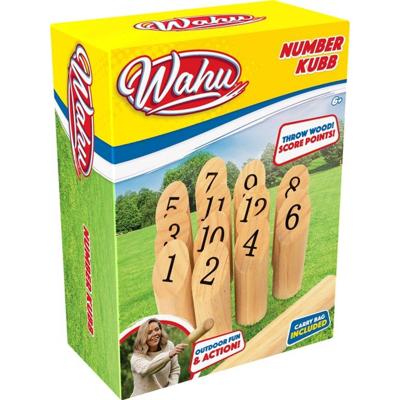Wahu Houten Number Kubb Spel