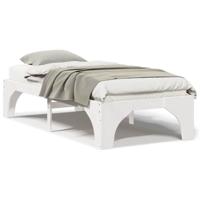 Bedframe met opslag Wit 75 x 190 cm Massief grenenhout - thumbnail