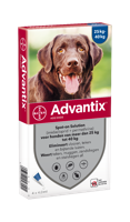 Advantix vlooien- en tekenpipet voor honden 400/2000 (25 tot 40 kg) 6 pipetten - thumbnail