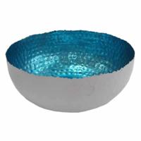 Metalen Sierkom Witte Coating Turquoise - thumbnail