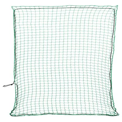 VidaXL Aanhangwagennet elastisch touw 3x3 m polypropeen groen