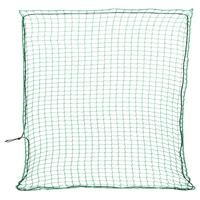 VidaXL Aanhangwagennet elastisch touw 3x3 m polypropeen groen - thumbnail
