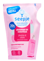 Seepje Navulling - wasverzachter - pioenroos en cederhout - thumbnail