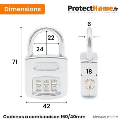 ABUS Cijferslot 160/40 C/Dfnli - 160/40 C - 160/40 C ABUS Cijferslot 160/40 C/Dfnli - 160/40 C - 160/40 C