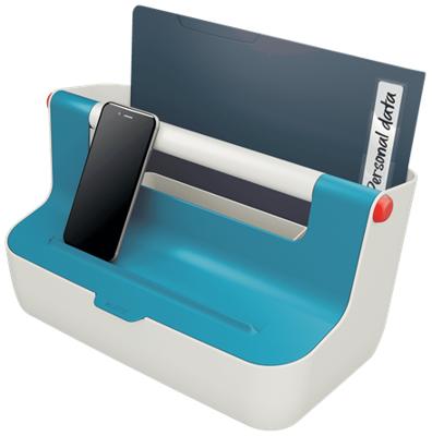 Leitz 61250061 opslagdoos Opbergdoos Rechthoekig Acrylonitrielbutadieenstyreen (ABS) Blauw, Wit
