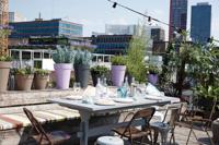 Elho Loft urban round high 28 antraciet - thumbnail