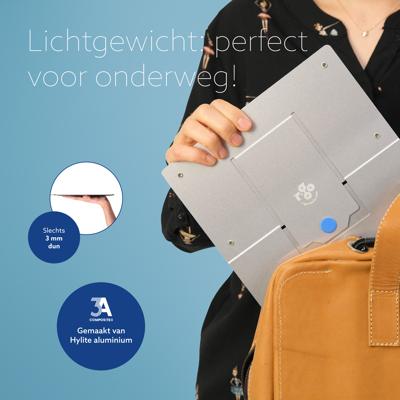 R-Go Riser Flexibel laptopstandaard, zilver