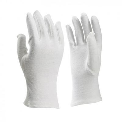 Handschoen IG66-10 katoen gebleekt z.manchet wit mt 10 (XL)