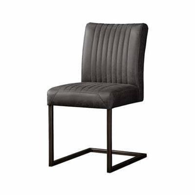 Industriële eetkamerstoel Ferro antraciet