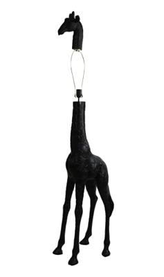 Light & Living Vloerlamp 'Giraffe' 184cm, kleur Zwart (excl. kap)